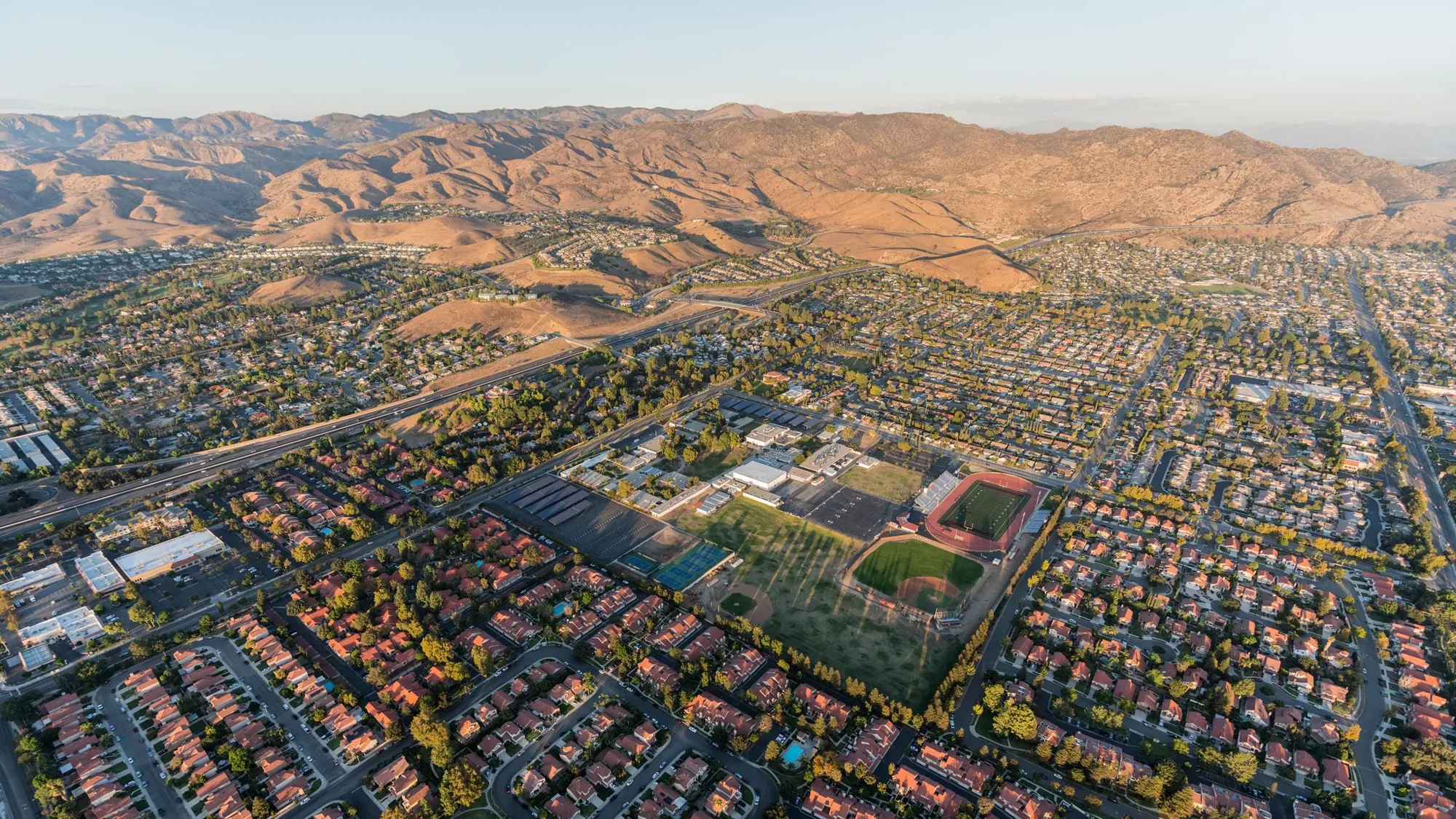 Aerial view of Simi Valley, CA Aerial view of Simi Valley, CA